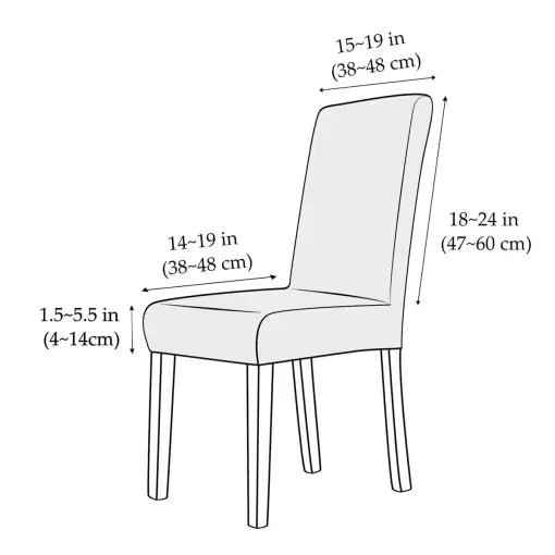 Premium stretch chair covers for durable protection