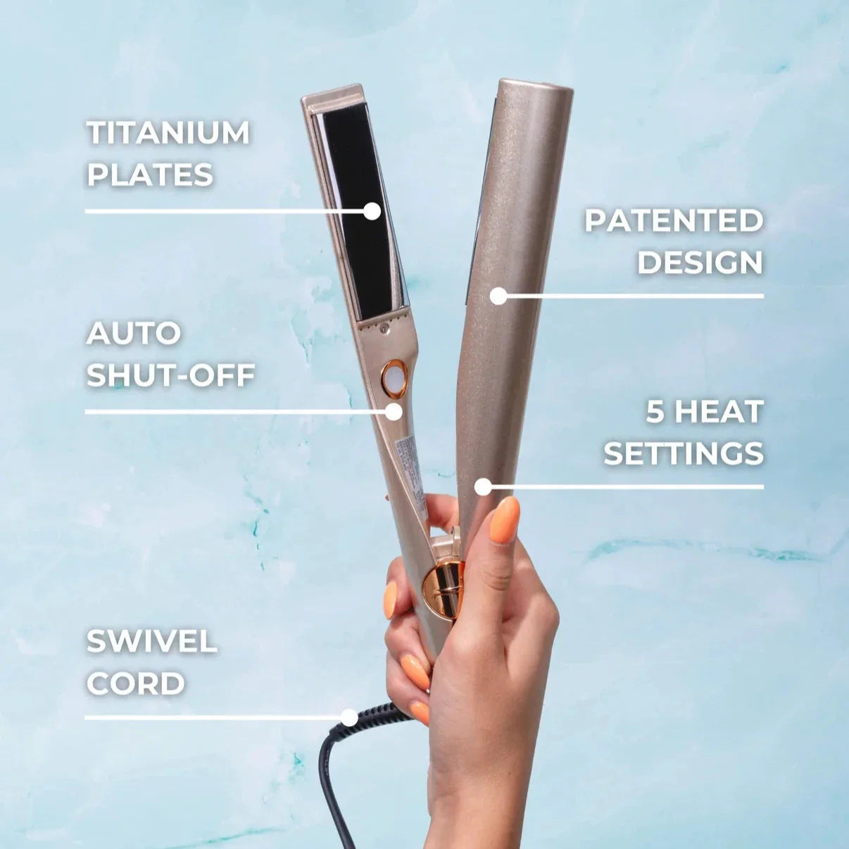 Hiyaat 2 in 1 Hair Straightener